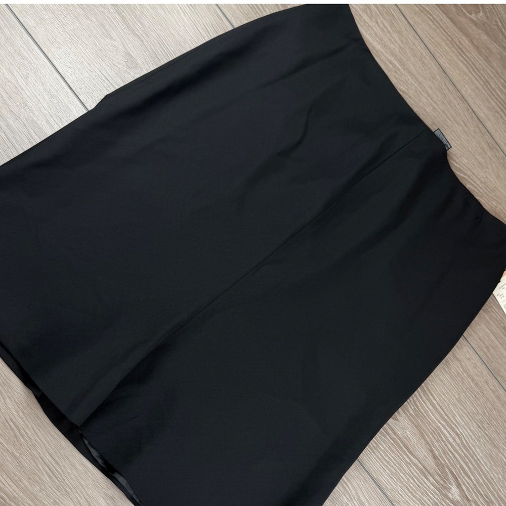 Anne Klein Women Skirt A-Line Knee Length Onyx Black Size 12
